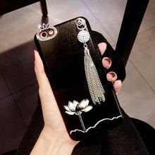古典水墨荷花手機保護殼For iPhone 6/6plus/6s/6splus/7/7plus/8/8plus