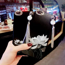 古典水墨荷花手機保護殼For iPhone 6/6plus/6s/6splus/7/7plus/8/8plus