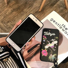 潮牌刺繡老虎仙鶴蜜蜂手機殼For iPhone6/6s/6plus/7/7plus