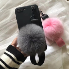 毛球蘋果貂毛手機殼For iPhone6/6S/6Plus/6SPlus/7/7Plus/8/8Plus/X