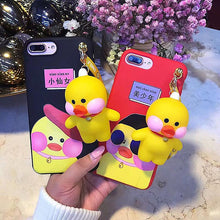 網紅可愛卡通小黃鴨手機殼For iPhone6/6Plus/7/7Plus