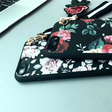 復古刺繡玫瑰花手機殼ForiPhone6/6s/6plus/7/7plus/8/8plus