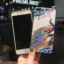 創意祥雲孔雀手機殼For iPhone6/6Plus/7/7Plus/8/8Plus/X