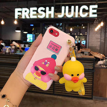 網紅可愛卡通小黃鴨手機殼For iPhone6/6Plus/7/7Plus