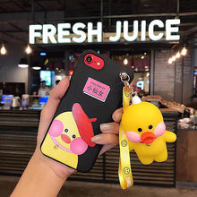 網紅可愛卡通小黃鴨手機殼For iPhone6/6Plus/7/7Plus