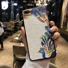創意祥雲孔雀手機殼For iPhone6/6Plus/7/7Plus/8/8Plus/X