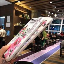 鳥語花香磨砂浮雕彩繪手機殼  For iPhone6/6Plus/7/7Plus/8/ 8Plus/iphoneX