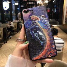 創意祥雲孔雀手機殼For iPhone6/6Plus/7/7Plus/8/8Plus/X