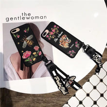 潮牌刺繡老虎仙鶴蜜蜂手機殼For iPhone6/6s/6plus/7/7plus