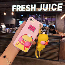 網紅可愛卡通小黃鴨手機殼For iPhone6/6Plus/7/7Plus