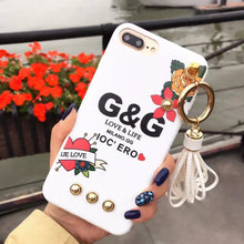 歐美大牌玫瑰花朵流蘇手機殼For iPhone6/6S/6Plus/6SPlus/7/7Plus