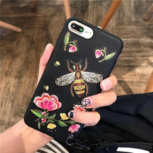 潮牌刺繡老虎仙鶴蜜蜂手機殼For iPhone6/6s/6plus/7/7plus