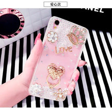 透明鑲鑽珍珠手機保護殼For OPPO R9/R9Plus/R11/R11Plus