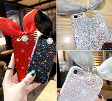 耳朵蝴蝶結水鑽手機殼For iphone6/6s / iphone7/ iphone6plus /iphone7plus