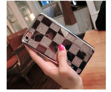 閃粉方格手機殼For iPhone6/6s/6plus/6splus/7/7plus