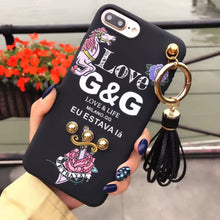 歐美大牌玫瑰花朵流蘇手機殼For iPhone6/6S/6Plus/6SPlus/7/7Plus