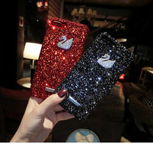 奢華閃粉天鵝手機殼For iPhone6/6plus/7/7plus/8/8plus