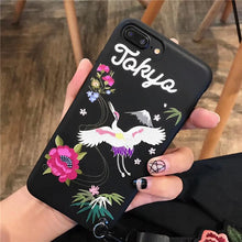 潮牌刺繡老虎仙鶴蜜蜂手機殼For iPhone6/6s/6plus/7/7plus
