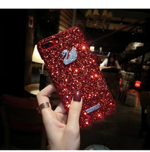 奢華閃粉天鵝手機殼For iPhone6/6plus/7/7plus/8/8plus