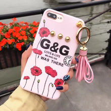 歐美大牌玫瑰花朵流蘇手機殼For iPhone6/6S/6Plus/6SPlus/7/7Plus