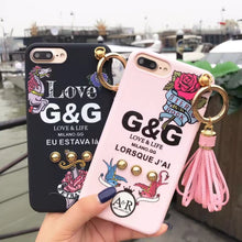 歐美大牌玫瑰花朵流蘇手機殼For iPhone6/6S/6Plus/6SPlus/7/7Plus