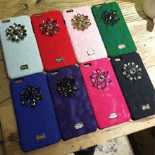 歐美大牌蕾絲水鉆手機殼For iPhone6/6S/6Plus/6SPlus/7/7Plus