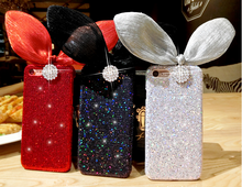 耳朵蝴蝶結水鑽手機殼For iphone6/6s / iphone7/ iphone6plus /iphone7plus