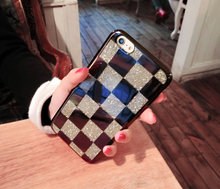 閃粉方格手機殼For iPhone6/6s/6plus/6splus/7/7plus