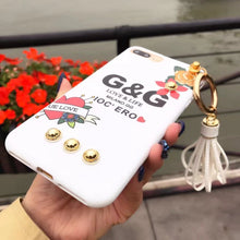 歐美大牌玫瑰花朵流蘇手機殼For iPhone6/6S/6Plus/6SPlus/7/7Plus