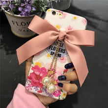 蝴蝶結珍珠手機殼 for iPhone 6/6plus/6s/6splus/7/7plus/8/8 plus