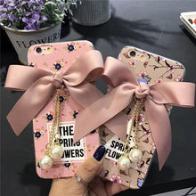蝴蝶結珍珠手機殼 for iPhone 6/6plus/6s/6splus/7/7plus/8/8 plus