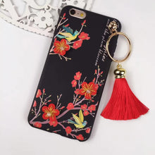 創意花朵喜鵲流蘇手機殼For iPhone6/6Plus/7/7Plus
