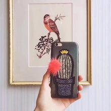 鐳射刺繡立體毛絨菠蘿手機殼For iPhone6/6S/6Plus/6SPlus/7/7Plus/8/8Plus/X