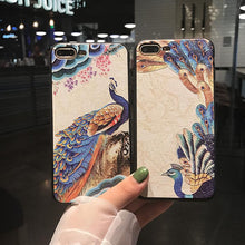 創意祥雲孔雀手機殼For iPhone6/6Plus/7/7Plus/8/8Plus/X