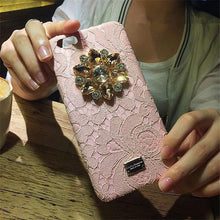 歐美大牌蕾絲水鉆手機殼For iPhone6/6S/6Plus/6SPlus/7/7Plus