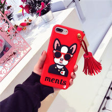 潮牌鉚釘流蘇酷狗手機保護殼For iPhone6/6s/6plus/6splus/7/7plus