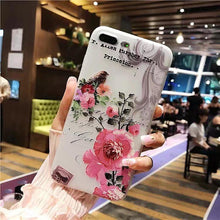 鳥語花香磨砂浮雕彩繪手機殼  For iPhone6/6Plus/7/7Plus/8/ 8Plus/iphoneX