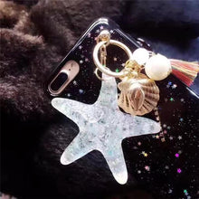 海星吊墜閃粉手機殼For iPhone6/6S/6Plus/6SPlus/7/7Plus/8/8Plus/X