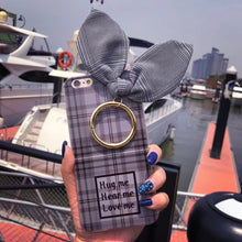 韓國潮牌兔耳朵圓環吊墜手機殼For iPhone6/6Plus/7/7Plus