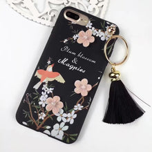 創意花朵喜鵲流蘇手機殼For iPhone6/6Plus/7/7Plus