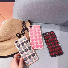 韓風立體閃閃愛心手機殼For iPhone6/6s/6plus/6splus/7/7plus/8/8plus/iphone X