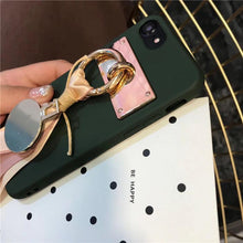 日韓圓金屬絲帶掛件手機殼For iPhone6/6s/6plus/6splus/7/7plus/8/8plus