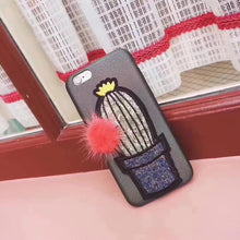 鐳射刺繡立體毛絨菠蘿手機殼For iPhone6/6S/6Plus/6SPlus/7/7Plus/8/8Plus/X