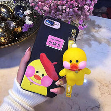 網紅可愛卡通小黃鴨手機殼For iPhone6/6Plus/7/7Plus
