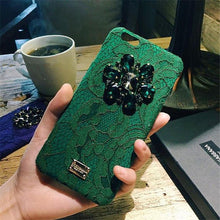 歐美大牌蕾絲水鉆手機殼For iPhone6/6S/6Plus/6SPlus/7/7Plus