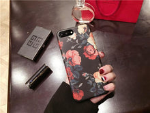 復古玫瑰花手機殼For iPhone6/6s/6plus/7/7plus