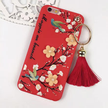 創意花朵喜鵲流蘇手機殼For iPhone6/6Plus/7/7Plus