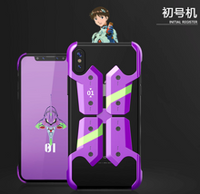 日本EVA福音戰士金屬鋁邊框個性手機殼iPhoneX