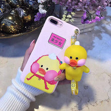 網紅可愛卡通小黃鴨手機殼For iPhone6/6Plus/7/7Plus