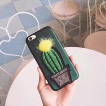 鐳射刺繡立體毛絨菠蘿手機殼For iPhone6/6S/6Plus/6SPlus/7/7Plus/8/8Plus/X